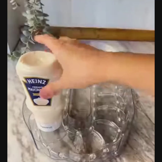 360° Refrigerator Turntable Organizer